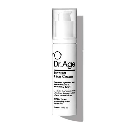 Dr. Age Microlift Face Cream - Concentrated Oil Free Face Moisturizer with Anti-Aging Lifting & Tightening Effects - Vitamin C & Crosslinked Hyaluronic Acid - 1.7 fl.oz
