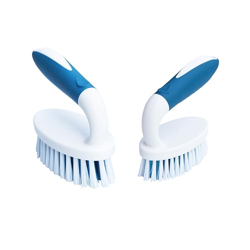 PHYEX Scrub Brush, 2 Size Household Cleaning Brushes with Stiff B...