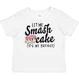 inktastic Let Me Smash Cake Its My Birthday Baby T-Shirt 12 Months 0020 White 35bdd