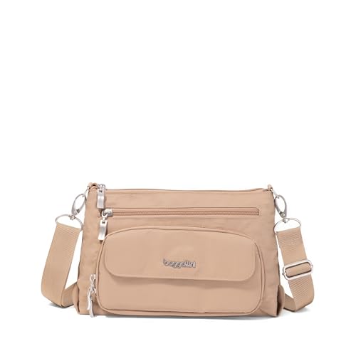 Image of Baggallini Original Everyday 11x7.5 Crossbody Bags Rfid Protected Lightweight Nylon Zippered Travel Purse