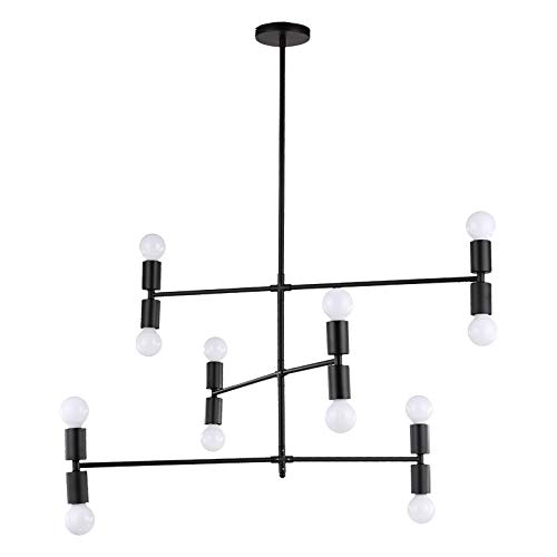 Éclairage de plafond Spoutnik réglable 12 lumières salon moderne
