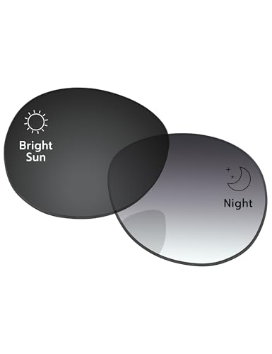 Image of Replacement Lenses for Ray-Ban Meta Headliner RW4009 & RW4013 50mm AI Glasses - Photochromic, Anti Blue Light Lens