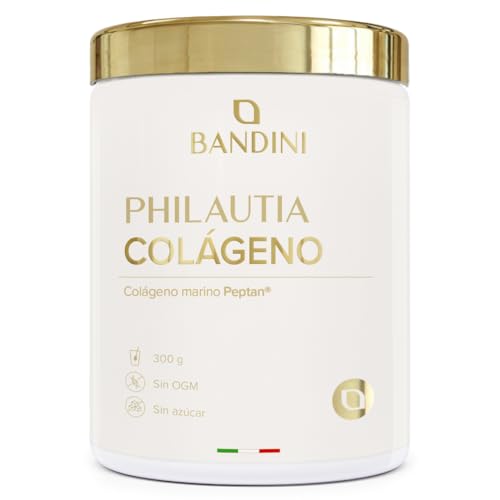Bandini® Colágeno Marino en Polvo 12.000mg por Dosis - Péptidos de Colageno Hidrolizado Tipo I - Suplemento para Piel, Cabello y Uñas - Marine Collagen 300g – Sabor natural, Sin Gluten, Sin Azúcares