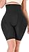 YINGKE Shorts Sagomati Mutande Contenitive Belle Natiche Culo Finto Corpo Perfetto Pantaloncini Cuscino Rimovibile (S ,Nero Vita Alta)