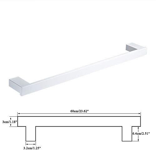 Juego completo de accesorios de baño blancos, gancho para bata, toallero, estante para pañuelos y soporte para cepillo de dientes, accesorios de baño elegantes funcionales y duraderos para soluciones