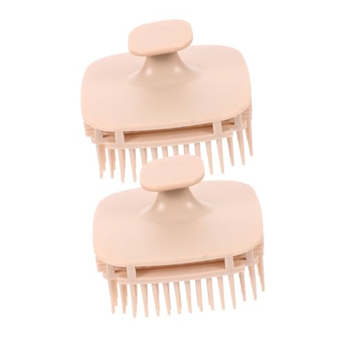 FOYTOKI 2Pcs Scalp Scrubber Shampoo Brush Ergonomic Exfoliating Scalp Massager for Deep Cleaning and Dandruff Removal Portable Hair Care Tool for Relaxation and Revitalization