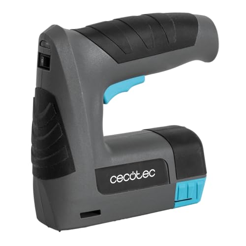 Cecotec FastTacker 4000 Akku-Tacker, 4 V, 1500 mAh, 2-in-1, kompatibel mit Heftklammern und Nägeln, inklusive Heftklammernentferner und 9.000 Klammern und Nägel, nagelt bis zu 10 mm Tiefe
