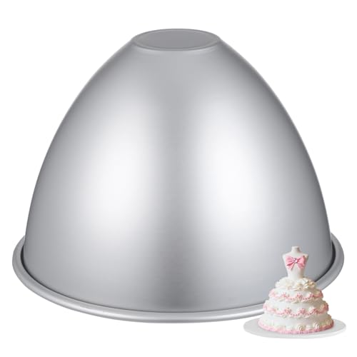 Amosfun Princess Doll Skirt Cake Pan Mold - 8 Inch Non-Stick Baking Molds for Princess Dress Cakes Suitable for Girls Birthdays Celebrations