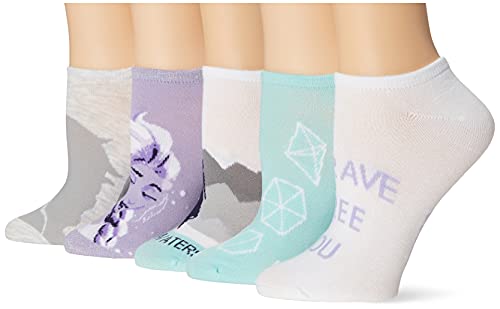 Disney Frozen Women's 5 Pack No Show Socks