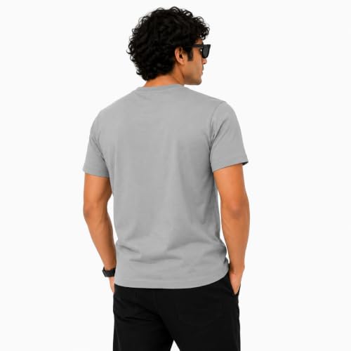 Image of The Unusual Men's Graphic Printed T-Shirt, Stylish Cartoon Character Print Crew Neck Half Sleeve Casual T-Shirt, Soft Comfortable Regular Fit Tee for Everyday, Streetwear & Outings