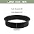 36 Inch Round Fire Pit Ring, Outdoor Fire Pit Liner Ring 40-Inch Outer/36-Inch Inner Diameter,Heavy-Duty Q235 Steel Round Firepit Insert,DIY Fire Pit Rim Liner for Garden, Patio, Backyard or Camping