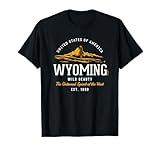 Photo Gallery stile retro stati uniti wyoming vintage maglietta Photo Gallery stile retro stati uniti wyoming vintage maglietta