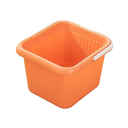 Tina para remojar pies grande con diseño de asas naranja miniatura 6