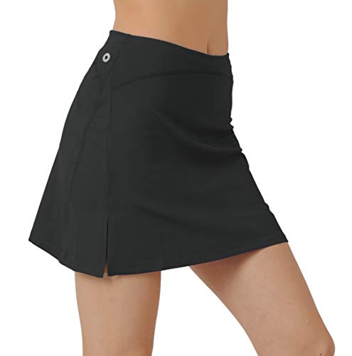 Cityoung Womens Mid Length Athletic Golf Skort Plus Size Pocket Tennis Skirt Shorts