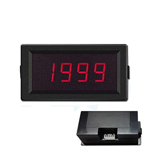 Image of Taidacent Ohm Meter Resistance Tester Ohmmeter Digital DC Resistance Measuring Instrument Fixture Resistance Measure Panel Meter (200K Ohm, DC5V with Cover)