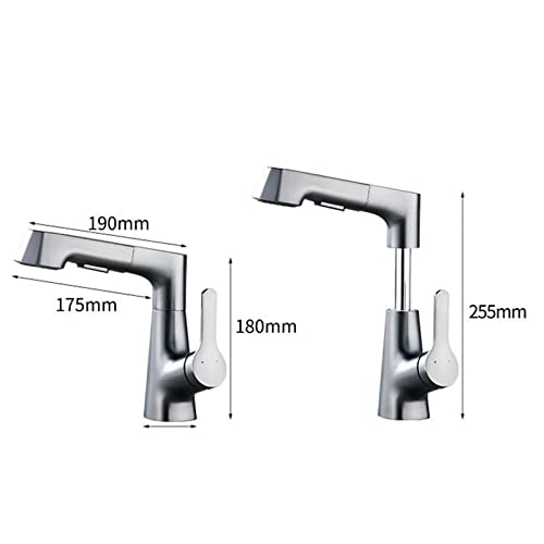 Robinet de lavabo en laiton Gray-B avec douchette de bain - 6
