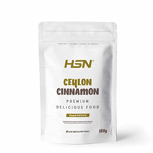 Canela Ceylan en Polvo de HSN | Envase de 150 g Canela Verdadera | 100% Natural Puro Polvo Fino Tamizado | Baja en Cumarina | No-GMO, Vegano, Sin Gluten