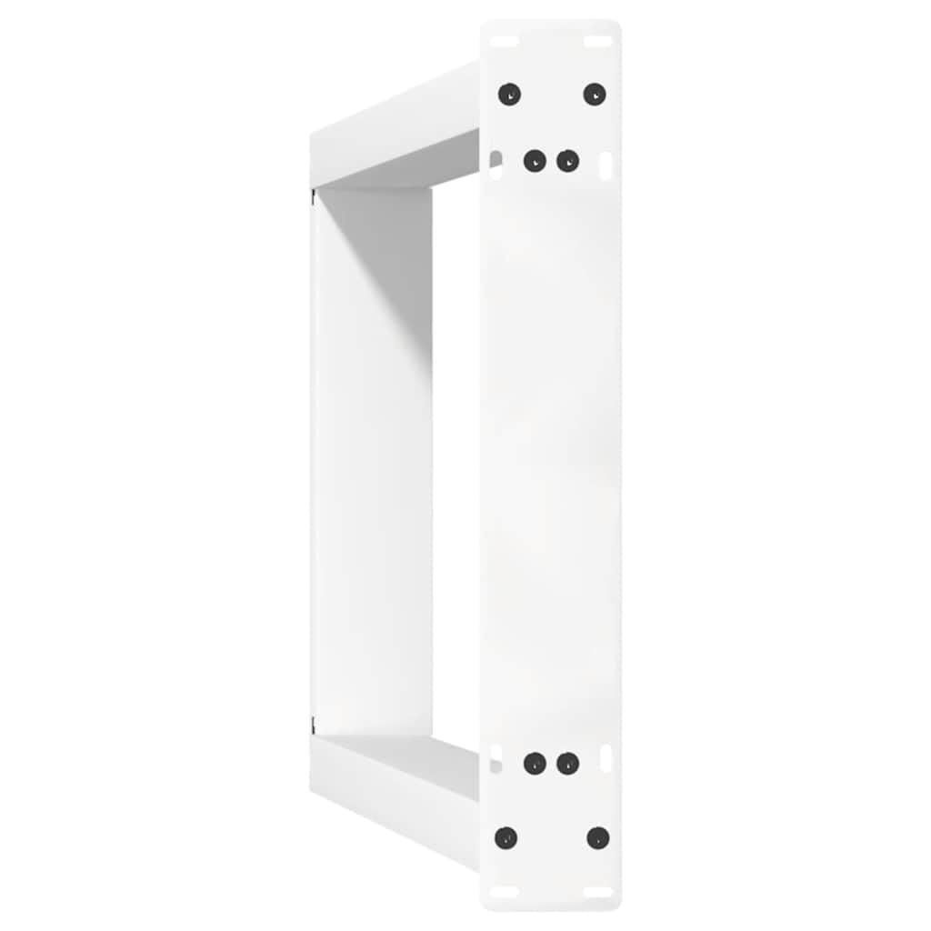vidaXL Patas para Consola en Forma de U (2 Unidades), Color Blanco, 28 x (72-73) cm, Acero