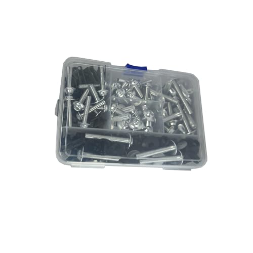 Image of 210pcs Motorcycle Fairing Bolts Kit for Sportbike Silver | Aluminum M5 M6 Screws Rubber Well Nuts Fasteners for Fairing Windshield , Replacement for Yamaha Kawasaki BMW Suzuki Honda