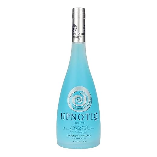 Hpnotiq - Licor de vodka con zumo de fruta y cognac Blue champagne, 700 ml