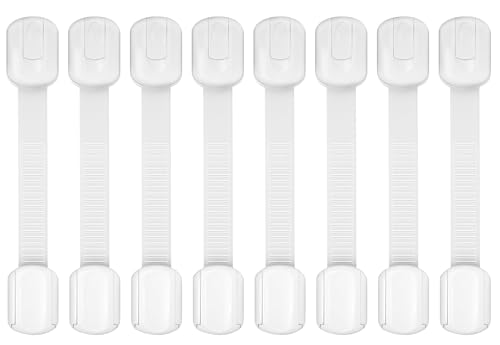 Child Safety Cabinet Locks, 8-Pack, Easy Install with 3M Adhesive...