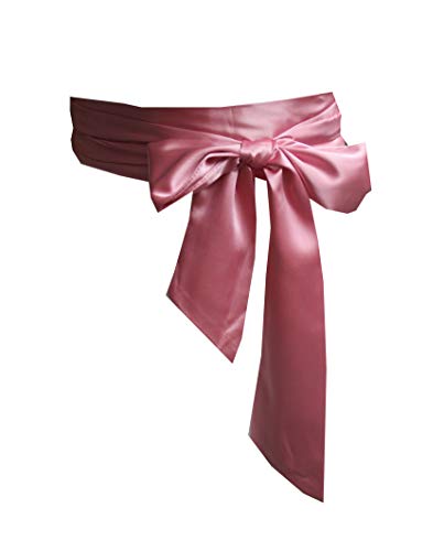 Wedding satin sash belt for special occasion dress bridal sash (Dusty pink)