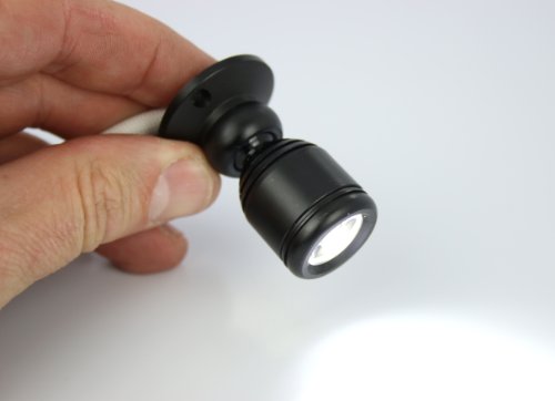 Micro Pivoting LED Spotlight - 1 Watt High Power LED Lamp - Tiny