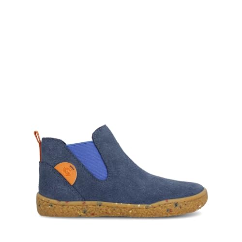 GROUNDIES Kids Lund Barefoot Chelsea Boot – Wide Toe Box, TrueSense Flexible Sole, Suede Upper