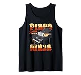 Piano Japón Ninja Teclado Jugador Pianista Instrumento Musical Camiseta sin Mangas