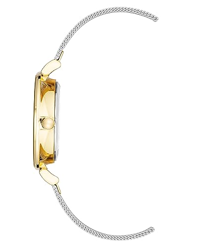 Anne Klein AK/3781SVTT Dress Watch, Silver, two tone, Made in Japan