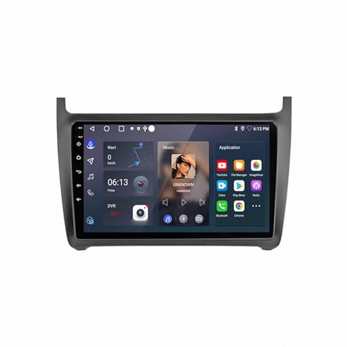 Radio coche 2 DIN con Bluetooth para VW Polo; viaja conectado gracias a Carplay y su pantalla HD