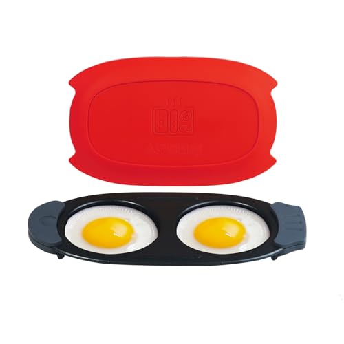 Comparison: Best Egg Poacher Microwave 9 MKYSAIL Quick-Heat Microwave Egg Cooker|Poacher|fryer,Multi-use microwave egg maker for Breakfast Sandwiches,Dishwasher-Safe,Save Time,Portable for Home,Travel,Gifts(red)