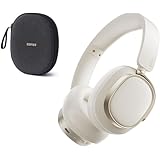 Edifier（エディファイア） ES850NB ノイズキャンセリング ヘッドホン Bluetooth LDAC/AAC 対応｜Hi-Res Audio 有線/ワイヤレス両対応｜92 時間長時間使用｜環境音モードワンタッチ切替｜レザーイヤーカッション 折りたたみ式｜専用ヘッドホンケース同梱(アイボリーホワイト)