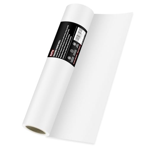 SuFly Tracing Paper Roll 12 Inch x 50 Yards Trace Paper Roll 32 lb White Art Paper Translucent Pattern Paper for Sewing Drawing Sketching and Gift Wrapping.