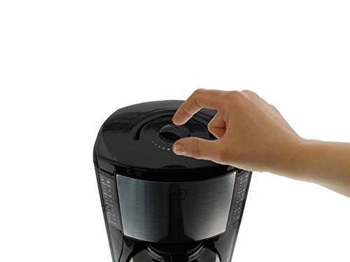 Melitta Look Therm Cafetera de Filtro con Jarra isotérmica, Selector de Aroma, Capacidad 10 Tazas (125 ml), Negro/Acero… - Imagen 6