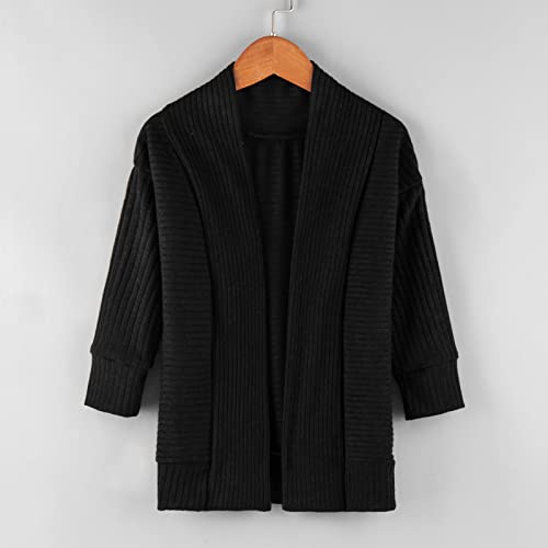 Toddler Girls Cardigan Sweater Kids Soft Knitted Long Sleeve Open Front Coat Lightweight Casual Solid Outwear Clothes3