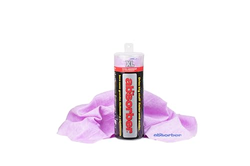 CleanTools the Absorber XL 18 x 29 - Synthetic Premium Drying Chamois Cloth for Cars and Trucks - Super Absorbent Scratch-Free and Washable (Purple)