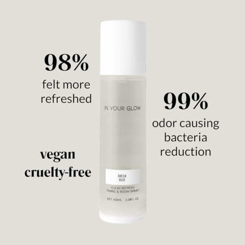 Image of In Your Glow D010 OUD - Long-Lasting Clean Fabric & Room Mist Spray 100ml | Unisex Luxury Fragrance Spray & Odor Eliminator