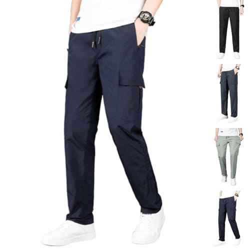 Comforflex - Men's Multi-Pocket Stretch Comfort Outdoor Casual Pants, Ultra Comfort Fit Cargo Pants Built for Every Occasion