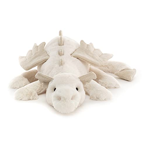 Jellycat Snow Dragon Stuffed Animal, Large 19.5 inches - Mythical Plush Toy - Classic Children's Gift - Image 5