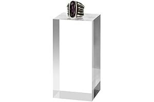 RY DISPLAY Clear Acrylic Block: Showcase Your Treasures with Pristine Elegance