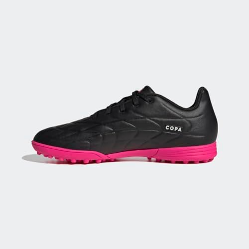adidas Copa Pure.3 Turf Soccer Shoe, Black/Zero Metallic/Team Shock Pink, 4.5 US Unisex Big Kid | Image 6