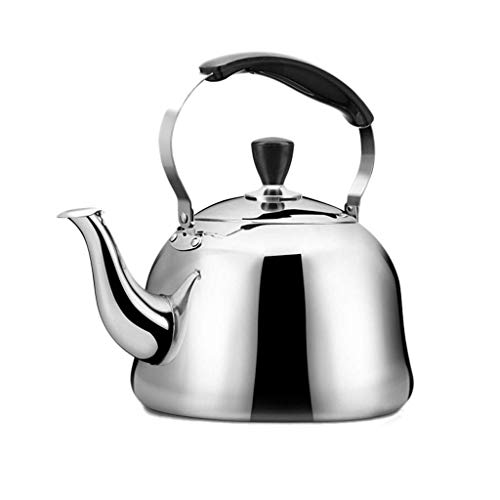 Kochkessel D Typ Pfeifkessel Klassische Teekanne Aus Edelstahl Küchen-Teekessel Mit Mattem Finish Heißwasser-Kaffeekanne Für Schnell Kochendes