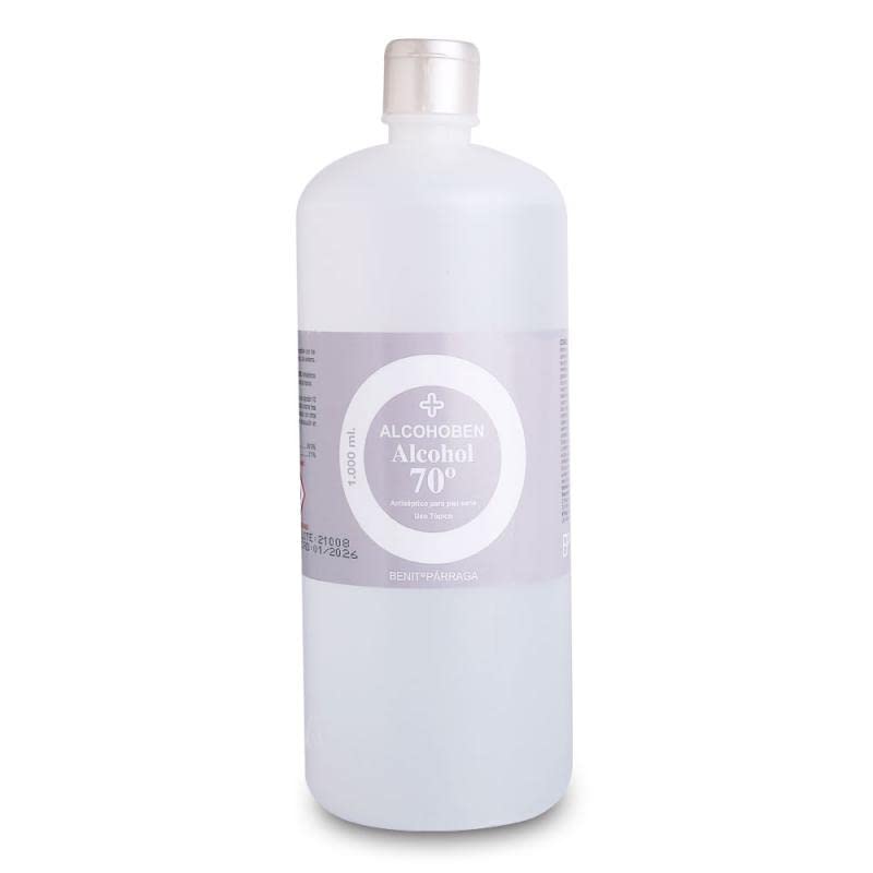 Alcohol 70º 1000 ml. 12 unidades