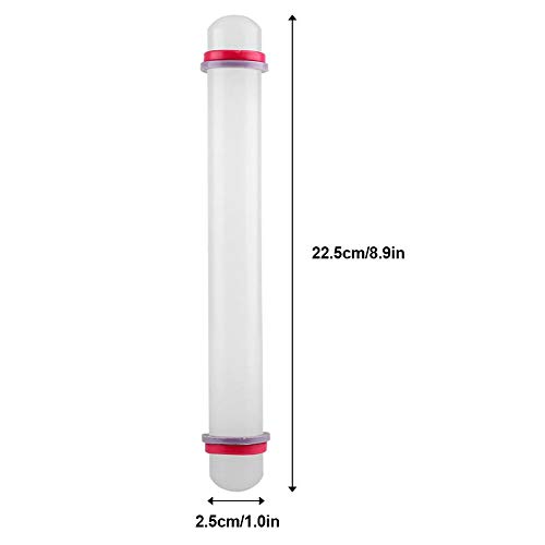 9 Inches Rolling Pin, Rolling Pin Fondant, Dough Roller, Non Stick Plastic Rolling Pin Sugar Fondant Cake Roller For Baking Pizza Pie Pastries And Cookies #TOP2