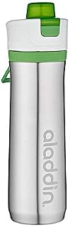 Aladdin Active Hydration Thermavac Stainless Steel Sports Water Bottle 0.6L Green  Leakproof Lid - Thermos Flask with Refill Tracker - BPA-Free Gym Bottle - Dishwasher Safe