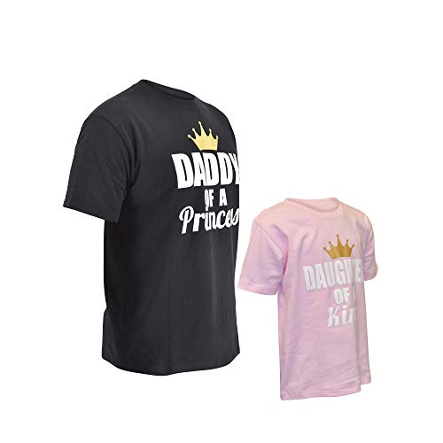 Daddy of A Princess Daughter of A King Matching Fathers Day T Shirts4