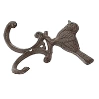 BESPORTBLE Vintage Cast Iron Bird Wall Hook Decorative Coat Hanger for Bathroom and Home Antique Bird Shaped Wall Mounted Hook for Towels Keys and Accessories