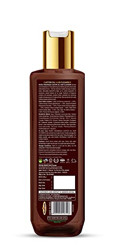 Image of Khadi Organique Castor Oil Cleanser | Protein & Antioxidant Rich Shampoo | Controls Excessive Sebum | Strengthens Hair Follicles | Moisture Lock & Scalp Cleansing | SLS & Paraben Free - 200ml (pack of 2)