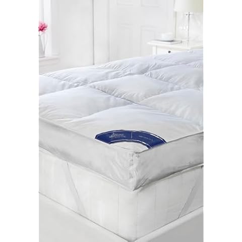 King Size Goose Feather & Down Mattress Topper Cover